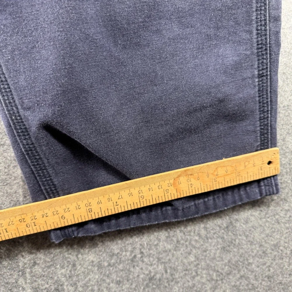 Carhartt FR Work Pants Mens 36x25 Navy Blue Flame Resistant Carpenter FRB159-DNY